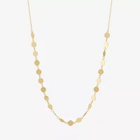 14K Gold 18 Inch Solid Cable Chain Necklace