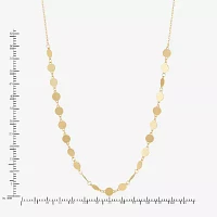 14K Gold 18 Inch Solid Cable Chain Necklace