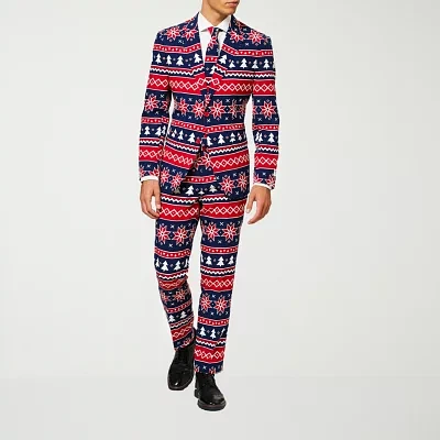 OppoSuits Mens Christmas Nordic Noel 3-pc Suit