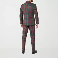 OppoSuits Mens Christmas Mixed Mesh 3-pc Suit