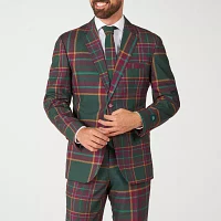 OppoSuits Mens Christmas Mixed Mesh 3-pc Suit