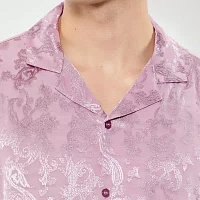 Forever 21 Mens Short Sleeve Paisley Button-Down Shirt