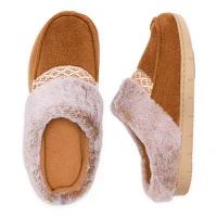 Isotoner Microsuede Square Womens Moccasin Slippers