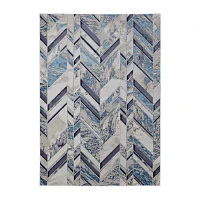 Weave and Wander Armada Modern Herringbone Indoor Rectangular Area Rug