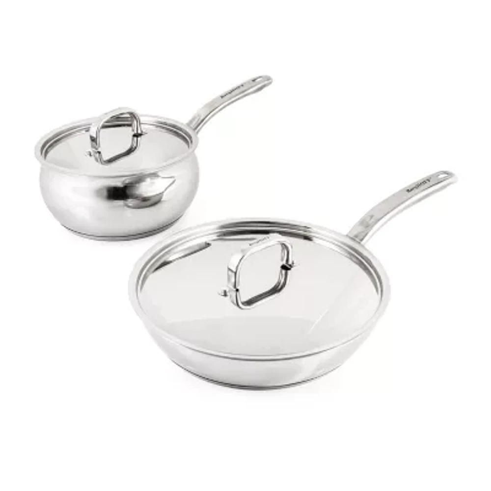 BergHOFF Belly Shape 18/10 Stainless Steel 3-pc. Cookware Set