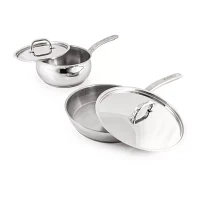 BergHOFF Belly Shape 18/10 Stainless Steel 3-pc. Cookware Set