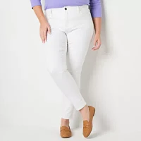 St. John's Bay - Plus Womens Mid Rise Skinny Fit Jean