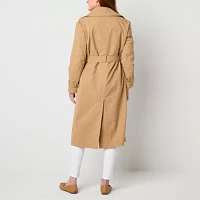 St. John's Bay Midweight Womens Trench Coat