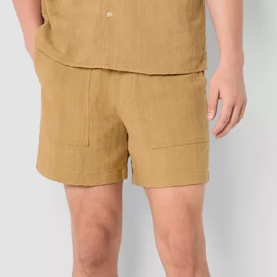 Arizona 6" Mens Textured Pull-On Short
