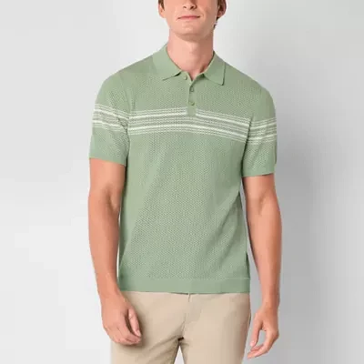 Stylus Mens Short Sleeve Pullover Sweater