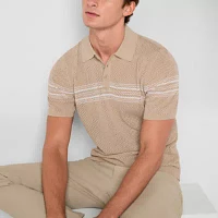 Stylus Mens Short Sleeve Pullover Sweater