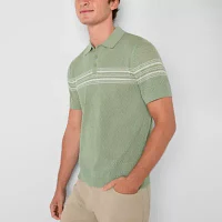 Stylus Mens Short Sleeve Pullover Sweater