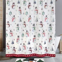 Avanti Winter Snowman Shower Curtain