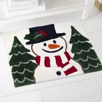 Avanti Winter Snowman Bath Rug