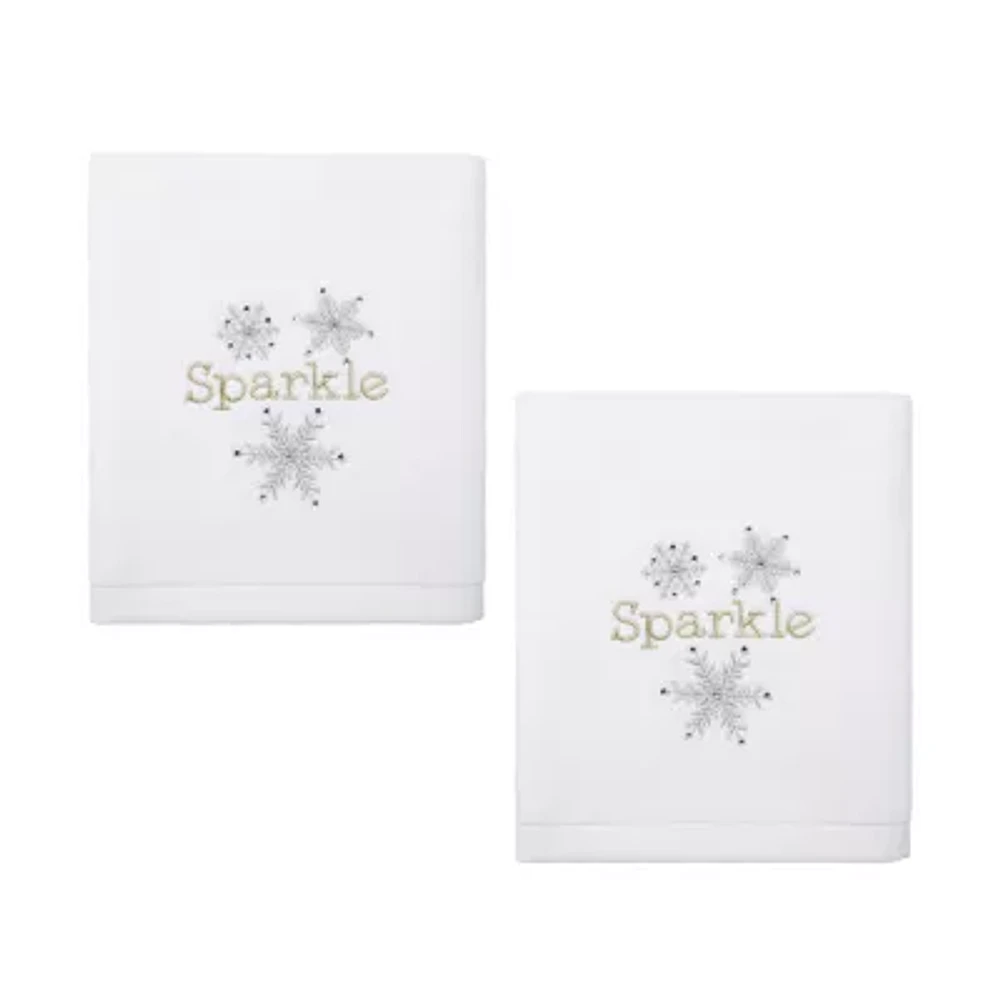 Avanti Snowflake 2-pc. Hand Towel