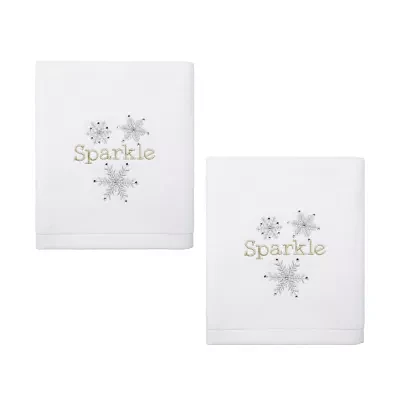 Avanti Snowflake 2-pc. Hand Towels