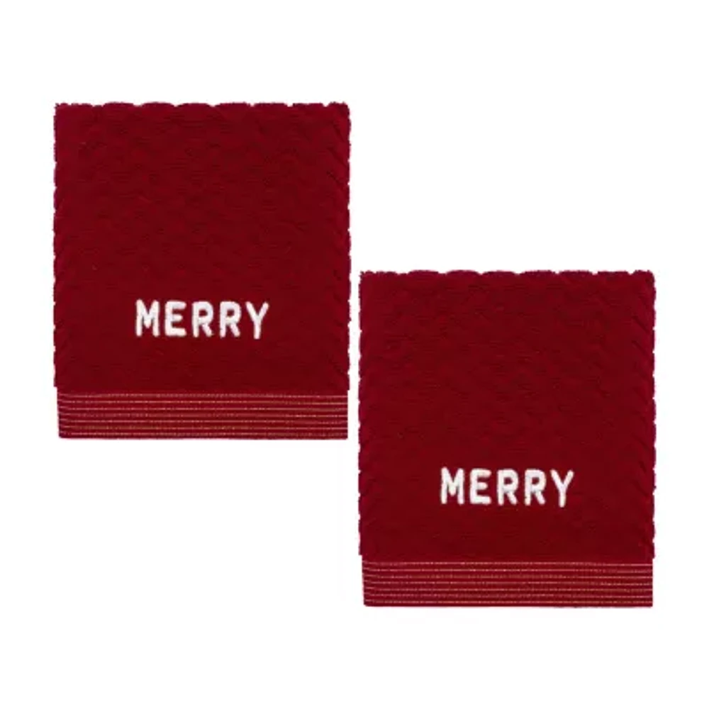 Nicole Miller Merry 2-pc. Hand Towel