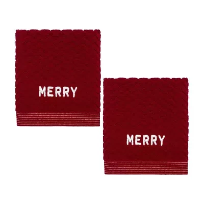 Nicole Miller Merry 2-pc. Hand Towels