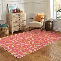 Covington Home Celestia Mixed Pile Floral Indoor Outdoor Rectangular Area Rug