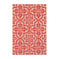 Covington Home Celestia Mixed Pile Floral Indoor Outdoor Rectangular Area Rug