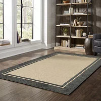 Covington Home Celestia Mixed Pile Border Indoor Outdoor Rectangular Area Rug