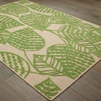 Covington Home Celestia Mixed Pile Tropical Indoor Outdoor Rectangular Area Rug