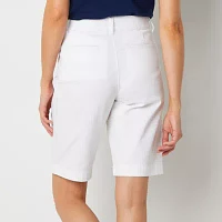 St. John's Bay Secretly Slender Womens Mid Rise Bermuda Short