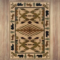 Covington Home Harlow Cabin Hearth 46"X65" Indoor Rectangular Accent Rug