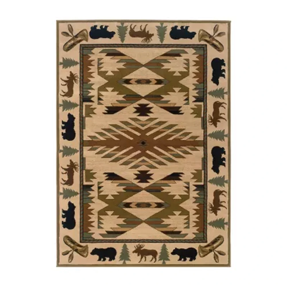 Covington Home Harlow Cabin Hearth 46"X65" Indoor Rectangular Accent Rug