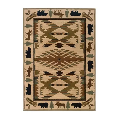 Covington Home Harlow Cabin Hearth 46"X65" Indoor Rectangular Accent Rug