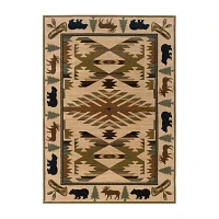 Covington Home Harlow Cabin Hearth 46"X65" Indoor Rectangular Accent Rug