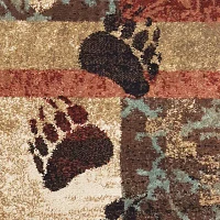 Covington Home Willow Patchwork Lodge 46"X65" Indoor Rectangular Accent Rug