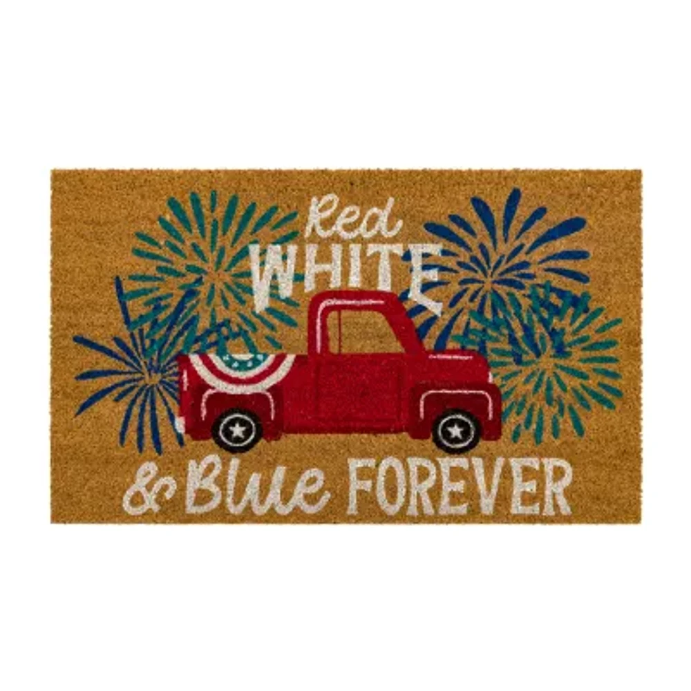 Mohawk Home Patriotic Forever Coir Indoor Outdoor Rectangular Doormats