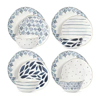 Lenox Blue Bay 12-pc. Porcelain Dinnerware Set