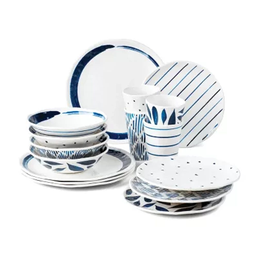 Lenox Blue Bay Melamine 16-pc. Melamine Dinnerware Set