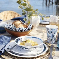 Lenox Blue Bay 20-pc. Melamine Dinnerware Set