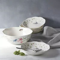 Lenox Butterfly Meadow Porcelain Salad Bowl Set