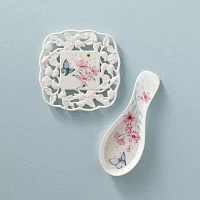 Lenox Butterfly Meadow Porcelain Spoon Rest