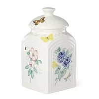 Lenox Butterfly Meadow Porcelain 3pc Canister Set