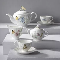 Lenox Butterfly Meadow 7pc. Porcelain Tea Set