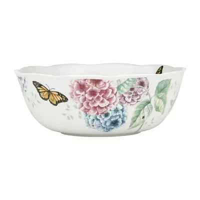 Lenox Butterfly Meadow Hydrangea Porcelain Serving Bowl