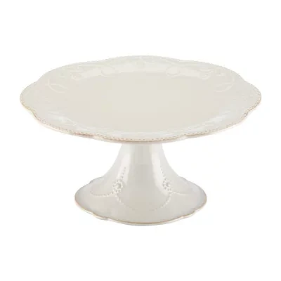 Lenox French Perle White Stoneware Cake Stand