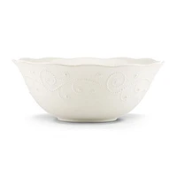 Lenox French Perle White Stoneware Serving Bowl