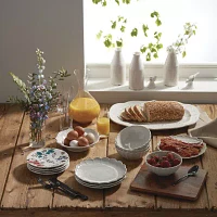 Lenox French Perle White Stoneware Serving Platter