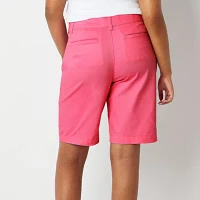 St. John's Bay Secretly Slender Womens Mid Rise Bermuda Short