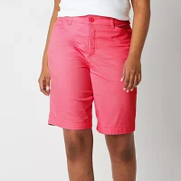 St. John's Bay Secretly Slender Womens Mid Rise Bermuda Short