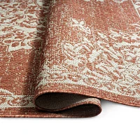 Nicole Miller Country Azalea Medallion UV Protection Washable Outdoor Rectangular Area Rug
