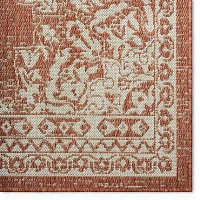 Nicole Miller Country Azalea Medallion UV Protection Washable Outdoor Rectangular Area Rug