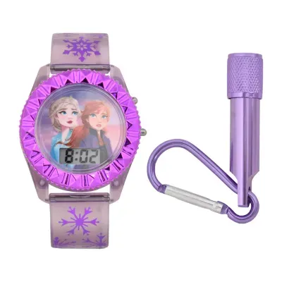 Disney Frozen Girls Digital Purple 2-pc. Watch Boxed Set Fzn45025jc