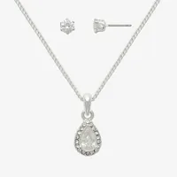 Mixit Hypoallergenic Pendant Necklace & Stud Earring 2-pc. Cubic Zirconia Jewelry Set